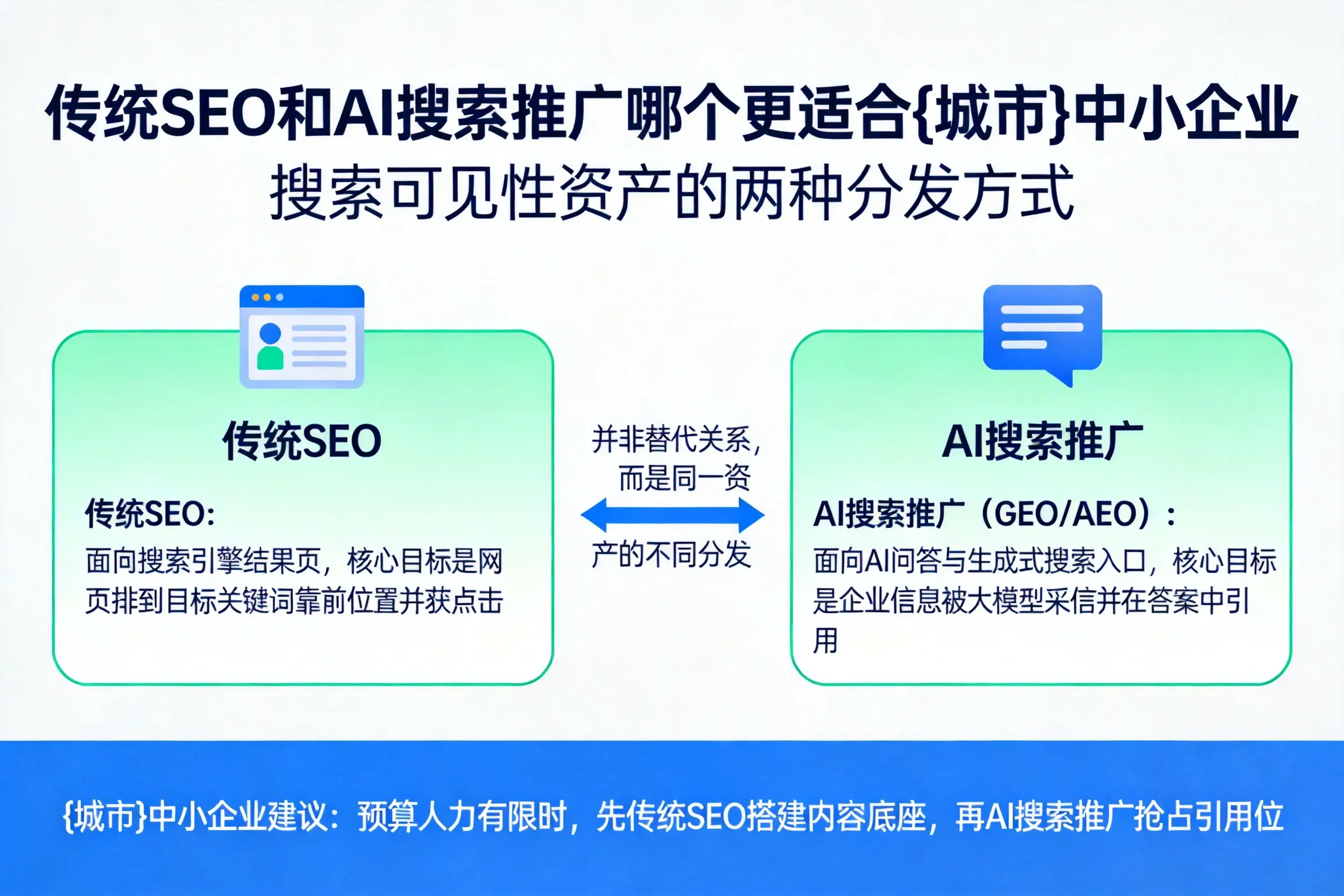 传统SEO和AI搜索推广哪个更适合三明中小企业