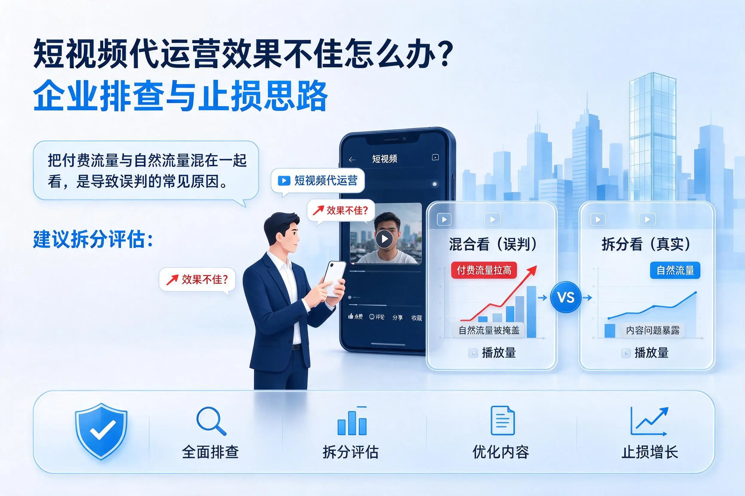 短视频代运营效果不佳怎么办？三明企业排查与止损思路