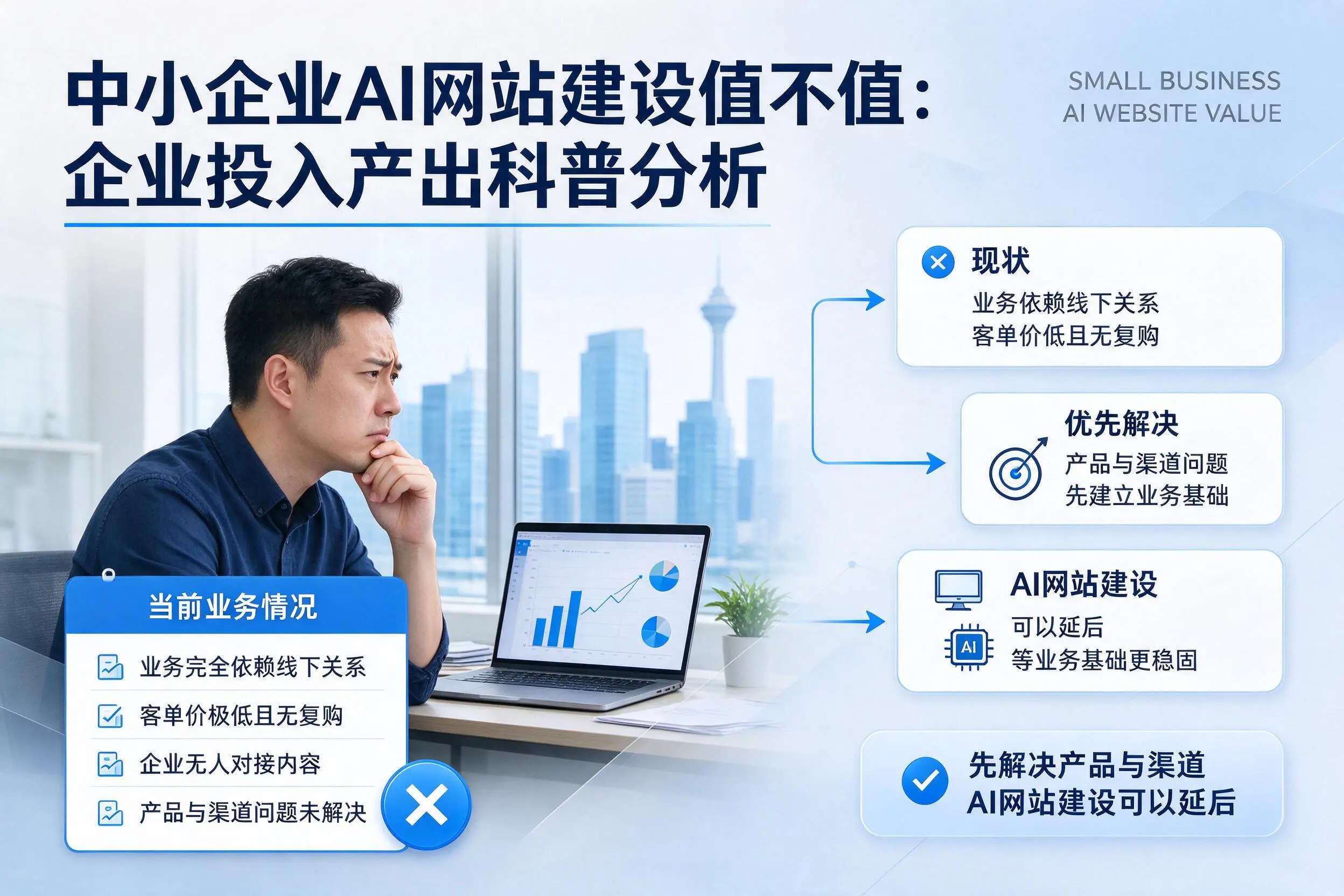 中小企业AI网站建设值不值:三明企业投入产出科普分析