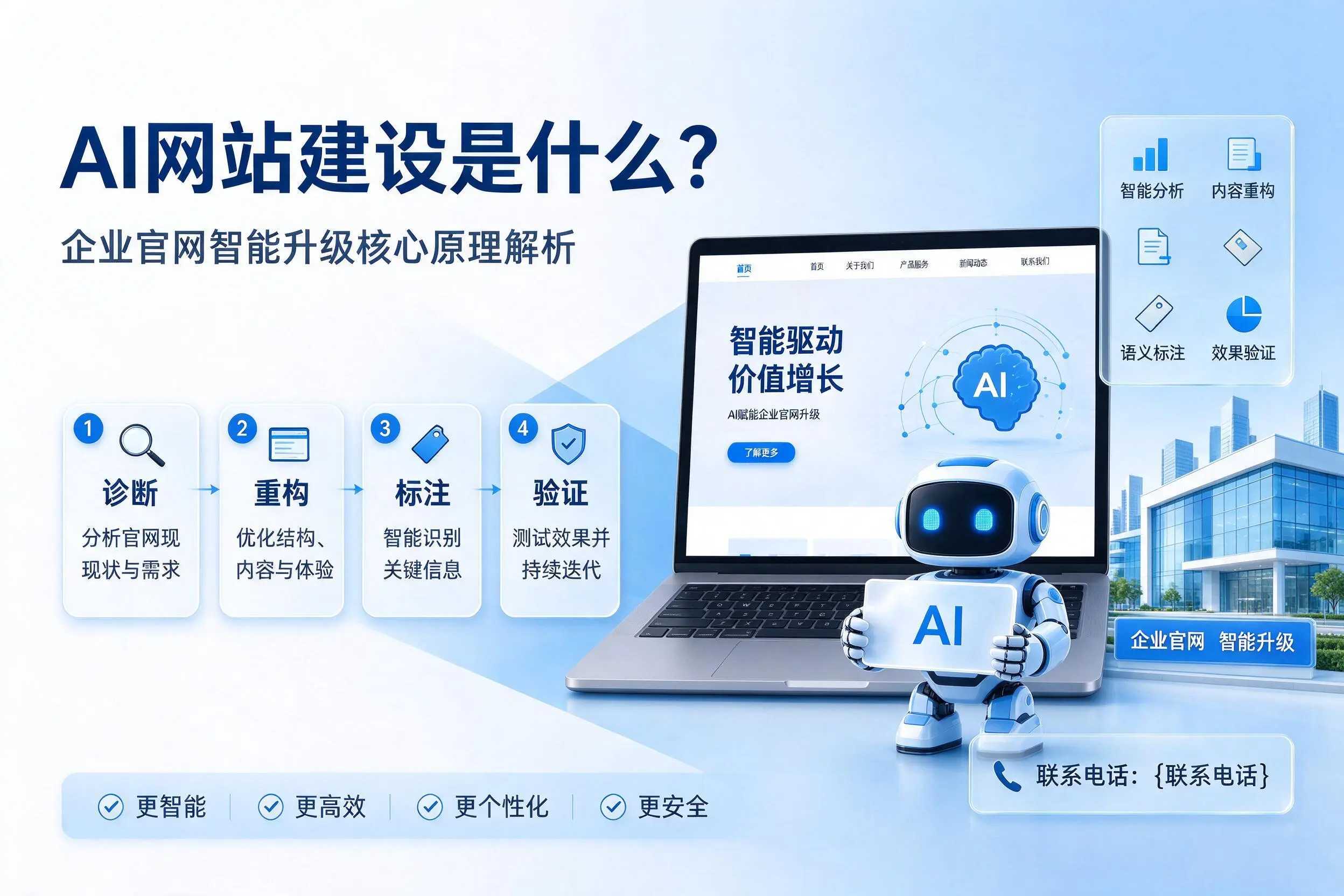 AI网站建设是什么?三明企业官网智能升级核心原理解析
