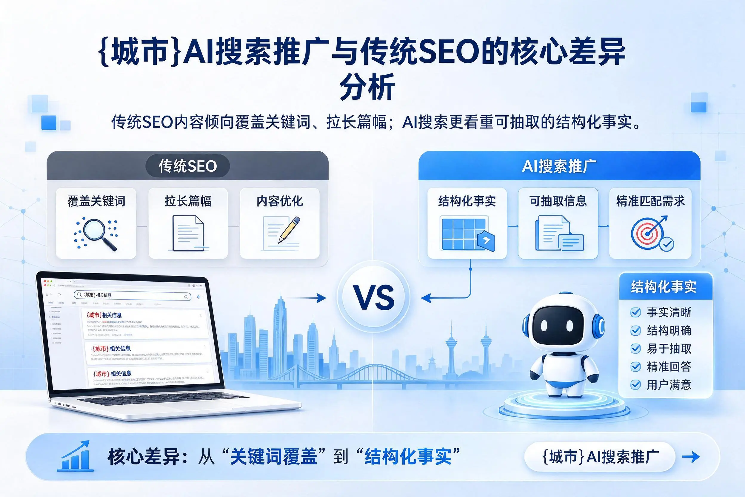 三明AI搜索推广与传统SEO的核心差异分析